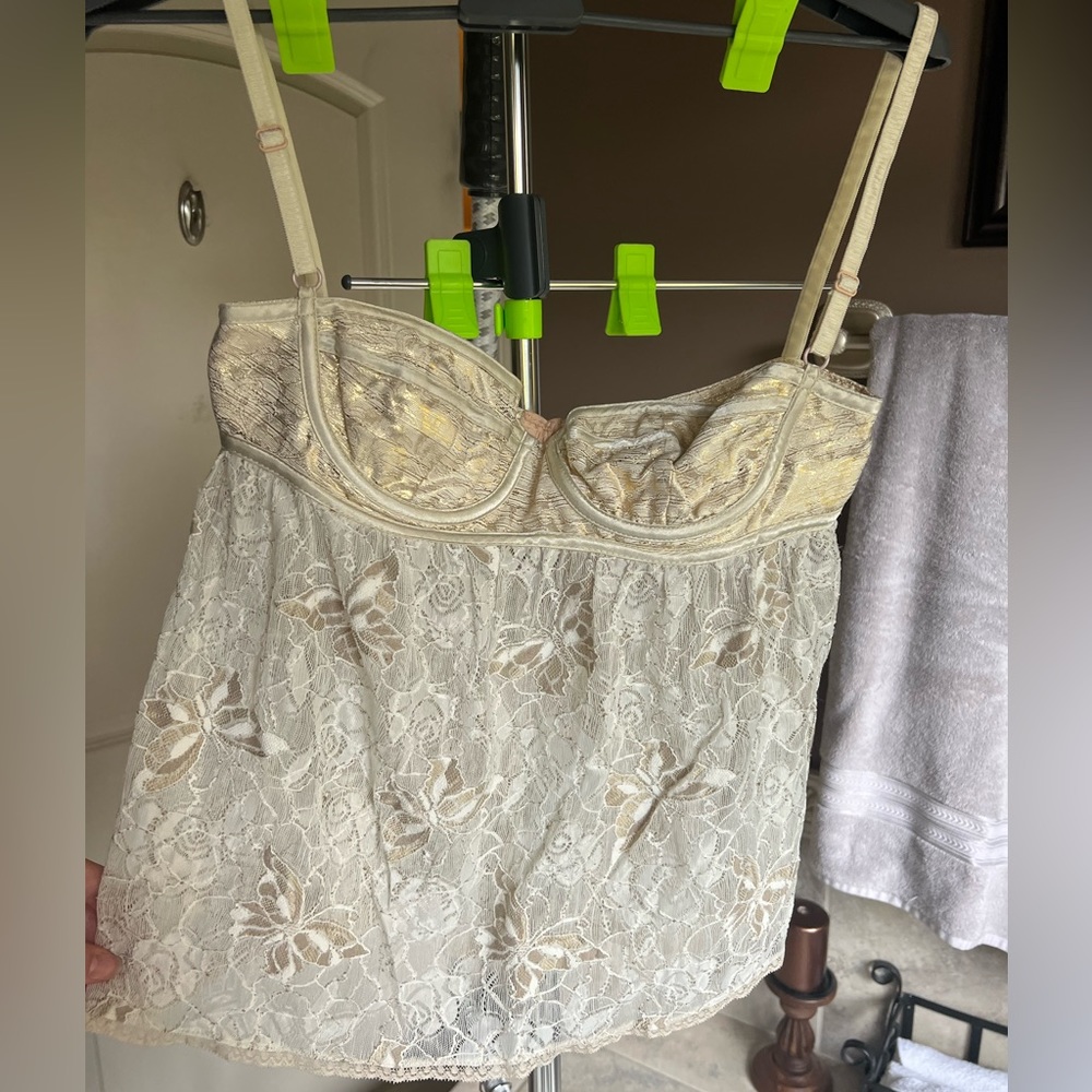 Beautiful D&G Gold Lingerie Top